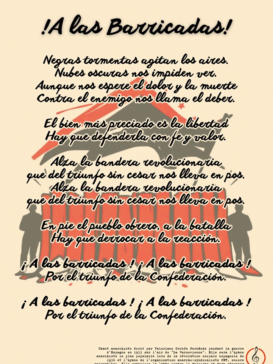 ¡A Las Barricadas! : Hymne de la Lutte&nbsp;Antifasciste