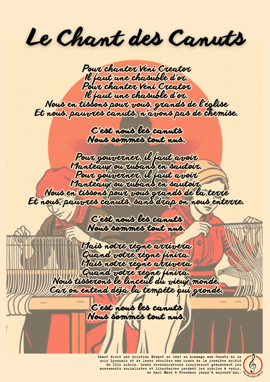 Le Chant des Canuts : Symbole de la Lutte&nbsp;Ouvrière