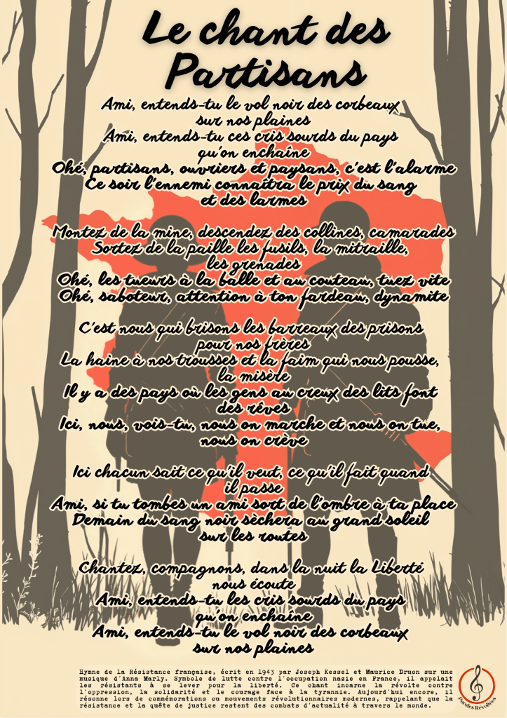 Le chant des Partisans : L&rsquo;Appel à la France Résistante et&nbsp;Populaire